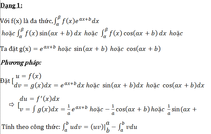 Phương pháp giải bài tập tích phân